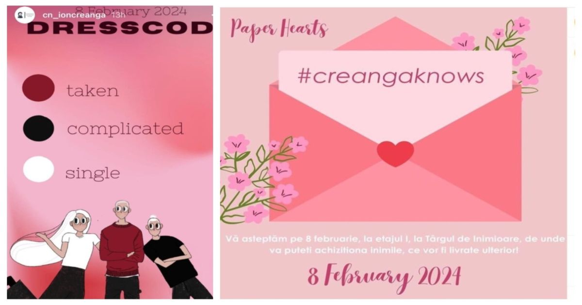 DressCode de Valentine's Day la un liceu din Bucuresti. Elevii, invitati sa se imbrace pe culori pentru a arata daca sunt disponibili sau intr-o relatie