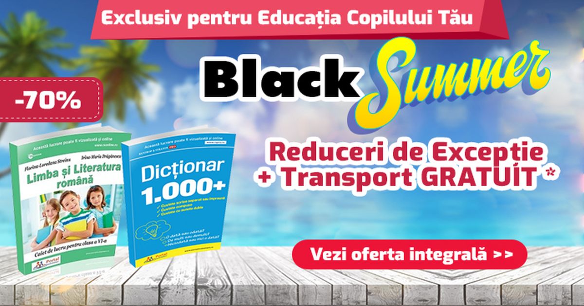 Black Summer 2024 a sosit! Pregateste-te pentru noul an scolar cu REDUCERI de 70% si transport GRATUIT
