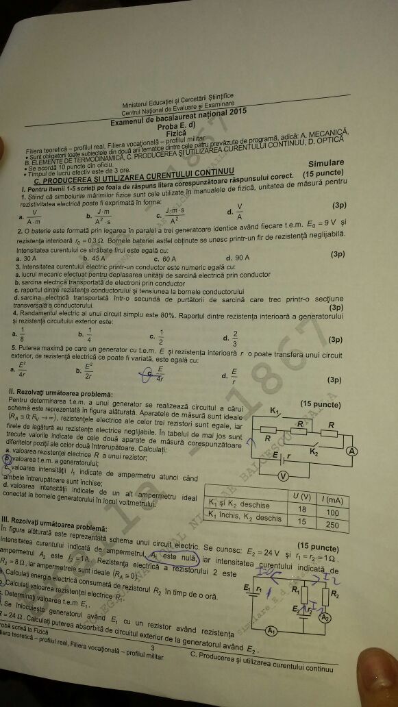 subiecte simulare fizica 2015